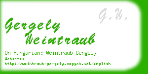 gergely weintraub business card